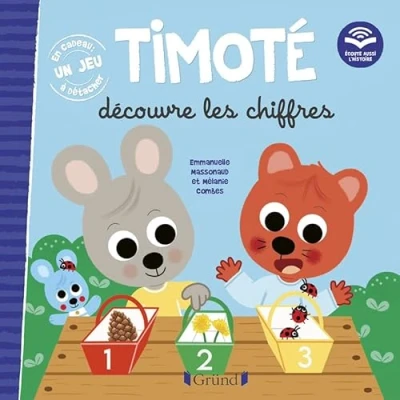 Abbildung von Timoté découvre les chiffres (Écoute aussi l&#039;histoire): Avec un jeu à détacher
