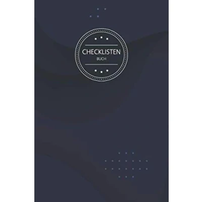 Abbildung von Checklisten Buch: To Do Listen Planer ca. A5 mit 100+ Seiten Titel &amp; Datum Perfekt zum Erledigen von Aufgaben Abhaken, Bucket Listen, Reiseplaner, Termine uvm. Motiv: Blau Abstrakt