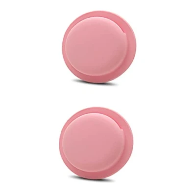 Abbildung von CoverKingz [2er Pack] Silikonhülle kompatibel mit AirTags 2021 klebend Air Tag Selbstklebende Hülle Klebehalterung Airtag Aufkleber Silikon Case Halterung Rosa