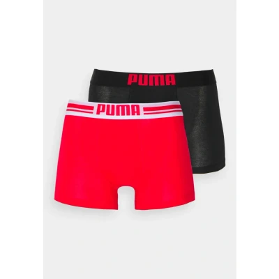 Abbildung von Puma Placed LOGO 2 PACK Panties, Herren, Größe: XL, Red/black