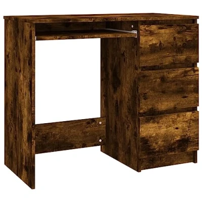 Abbildung von vidaXL Schreibtisch Räuchereiche 90x45x76 cm Holzwerkstoff