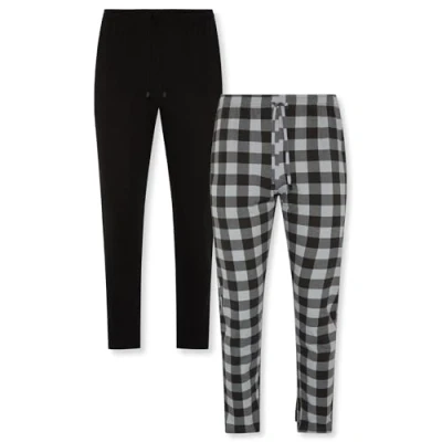 Abbildung von FM London (2er Pack) Pyjama für Herren Leichte Pyjamahose, Loungewear und Nachtwäsche Reich an Baumwolle, bequeme Passform PJs