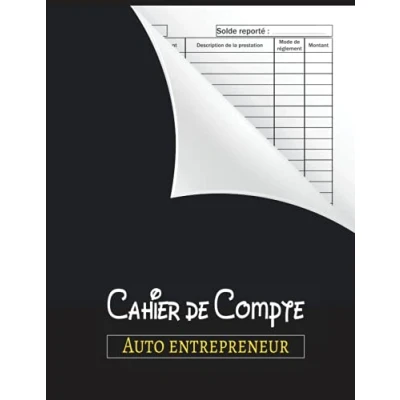 Abbildung von Cahier de compte auto entrepreneur: livre Registre des recettes entrepreneur Recette comptable du micro Journal ... libérales , Associations, Sample 110 Page