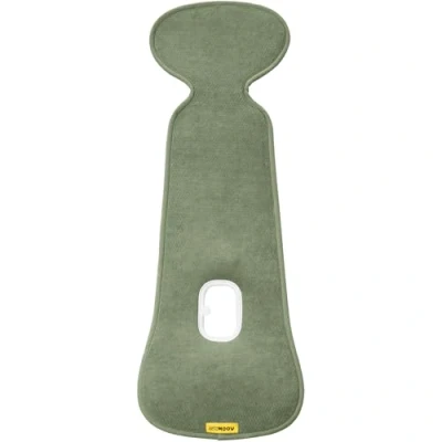 Abbildung von Aeromoov Baby Sitzauflage Air Layer Einlage Für Autositz oder Kinderwagen Gruppe 1 Antischwitz Sommerbezug Bio Baumwolle Green Moss