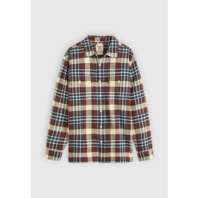 Abbildung von Levi&#039;s Herren Jackson Worker Hemd mit Button Down Kragen, Lorcan Plaid Wild Ro, XL