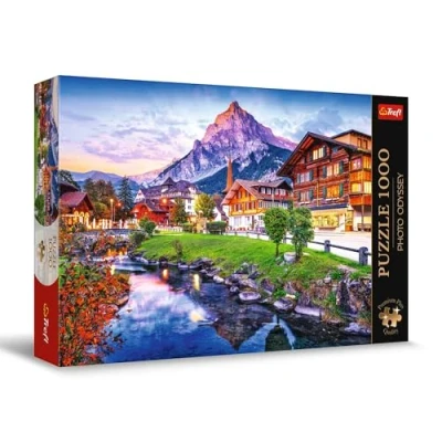 Abbildung von Trefl Puzzle Photo Odyssey: Alpine village, Switzerland, 1000 Puzzleteile