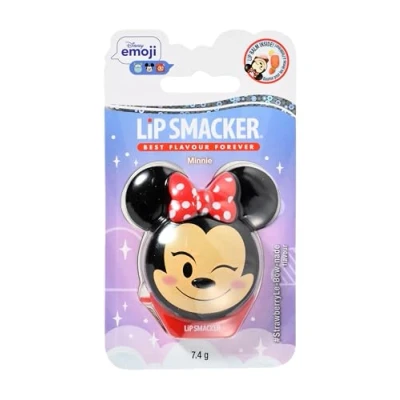 Abbildung von Lip Smacker Disney Minnie Mouse Emoji Lippenbalsam, Lippenbalsam für Kinder, mit Erdbeer Zitronenlimonade Geschmack. Feuchtigkeitsspendend und Erfrischend. 1 Stück