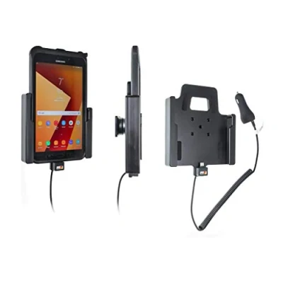 Abbildung von Brodit Gerätehalter 712002 MADE IN SWEDEN mit Ladefunktion für Tablets Samsung Galaxy Tab Active 2. SM T390/SM T395, 3 T570/SM T575, 2 T395
