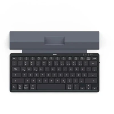 Abbildung von Hama Multi Device Tastatur Travel 600&quot;, Hülle, Bluetooth®, klein, kabellose QWERTZ DE, schwarz