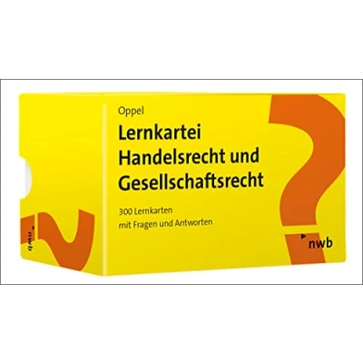 Abbildung von Lernkartei Handelsrecht und Gesellschaftsrecht: 300 Lernkarten mit Fragen Antworten