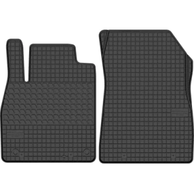 Abbildung von edecor Gummifussmatten Automatten Gummimatten Gummi Fußmatten für Nissan Micra K13 Bj. 2010 2016 VORNE