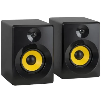 Abbildung von McGrey MM 440BT Multimedia Studio Monitor Paar Lautsprecher (Bluetooth 5.1, 40 W, 2.0 Regallautsprecher mit Tonregler für Höhen und Tiefen)