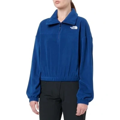 Abbildung von The North Face 100 Glacier HALF ZIP Fleecepullover, Damen, Größe: 32, Estate blue