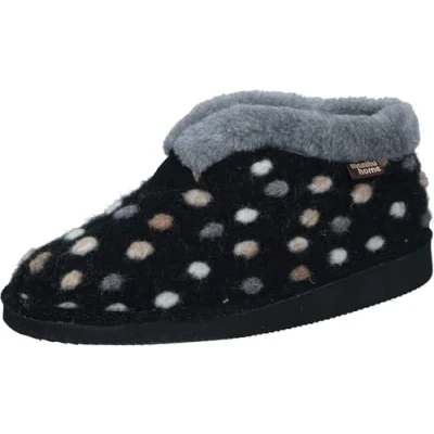 Abbildung von Manitu Home Damen 340010 01 Hausschuh, Schwarz, 42 EU