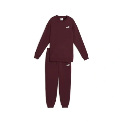 Abbildung von Puma Relaxed Jogginganzug Damen Mit Plain Ruby Shimmer Größe: XXL
