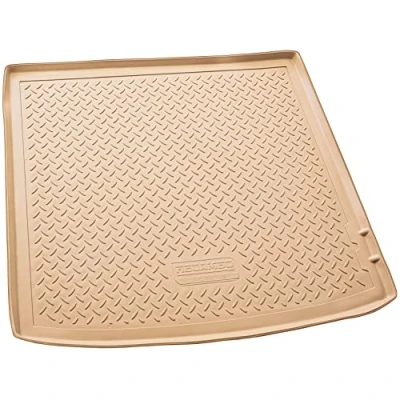 Abbildung von Recambo Gummi Kofferraumwanne Premium passend für BMW X6 Typ E71, F16 ab 2008 passgenau mit Rand Beige