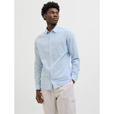 Abbildung von Jack &amp; Jones Langarmhemd JJEBREEZE SHIRT LS SN mit Hemdkragen