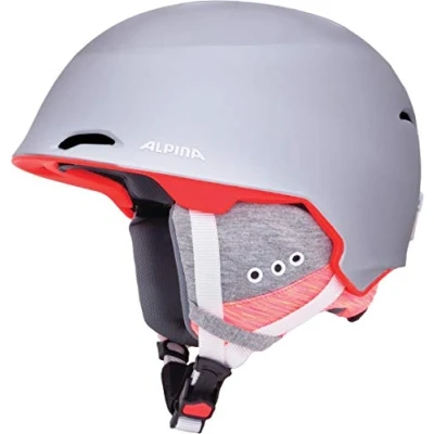 Abbildung von ALPINA MAROI Sicherer, Bruchfester &amp; Individuell Anpassbarer Skihelm Mit waschbarem Innenfutter Für Erwachsene, silver flamingo matt, 53 57 cm