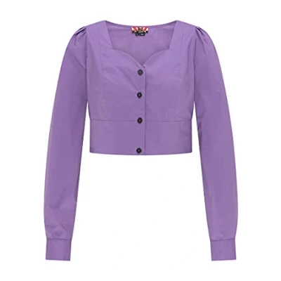 Abbildung von swirlie Damen Bluse Esha, Lila, XS