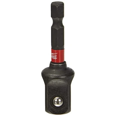 Abbildung von Milwaukee Steckschlüsseleinsatz SHOCKWAVE 50 mm 1/4&quot; Sechskant auf 1/2&quot; Vierkant