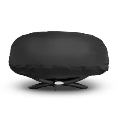 Abbildung von Onlyfire BBQ Grillabdeckung Abdeckhaube passt für Weber Baby Q, Q100 Q120 und Q1000 Gas Grills, schwarz