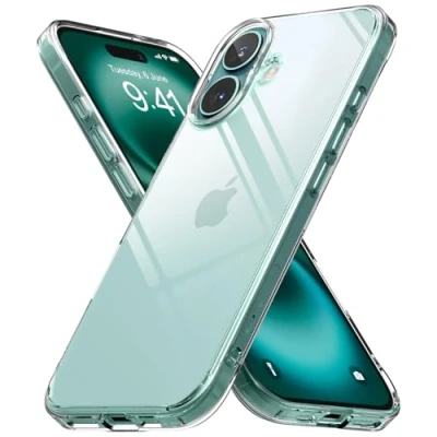 Abbildung von Ringke Fusion Case Kompatibel mit iPhone 16 Hülle, Robuste Stoßfeste Bumper Hülle Fester Griff rutschfest Kratzfest Fortschrittlicher Schutz Handyhülle Clear