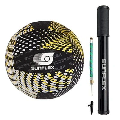 Abbildung von Sunflex Ball Splash Größe 5 schwarz inkl. Ballpumpe