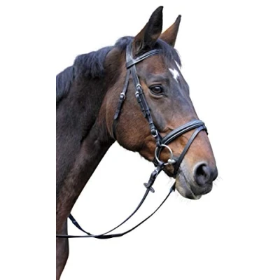 Abbildung von Kerbl Trense Classic Leder Schwarz Full