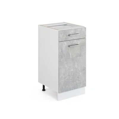 Abbildung von Vicco Unterschrank R Line, Beton/Weiß, 40 cm ohne Arbeitsplatte