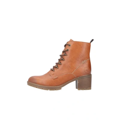 Abbildung von Rieker Schnürstiefelette, Schnürboots, Blockabsatz, mit Innenreißverschluss