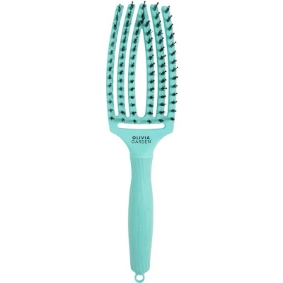 Abbildung von Olivia Garden Bürste Fingerbrush Iconic Boar &amp; Nylon Mint Stuks 1 stück