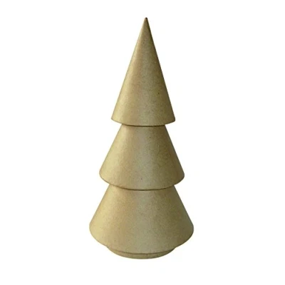 Abbildung von Decopatch Décopatch NO002O Weihnachtsbaum / Tannenbaum aus Pappmaché, 30,5cm, zum Verzieren, ideal für DIY Projekte und Weihnachtsdeko, Kartonbraun, 1 Stück
