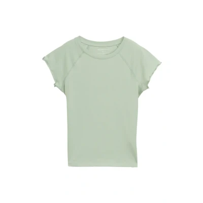 Abbildung von TOM Tailor Denim Raglan Tshirt basic, Damen, Größe: Large, Fresh mint green