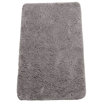 Abbildung von Brandsseller Badematte 60x90 cm Badteppich Badvorleger Badezimmerteppich Duschvorleger Grau