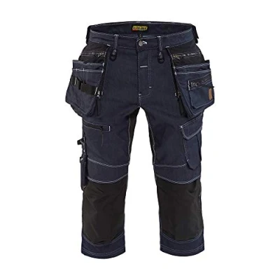 Abbildung von Blaklader 19921141 Handwerker Shorts aus Stretch Cordura Denim, Marineblau/Schwarz, Größe: C48