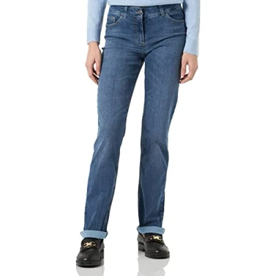 Abbildung von GERRY WEBER Edition Damen 822052 66835 Jeans, Blue Denim with use, 36R