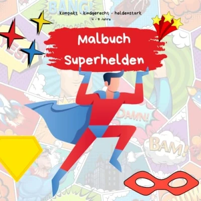 Abbildung von Superhelden Abenteuer Mein großes Malbuch: kreativ, kindgerecht, kompakt und heldenstark