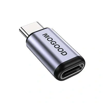 Abbildung von MOGOOD USB C Männlich an weiblichem Adapter, Verlängerung Unterstützung von 100W schneller Aufladung 40 Gbit/s Datenübertragung 8K@60Hz Videoausgabe für USB4, Thunderbolt 4/3, Laptop, Dampfdock