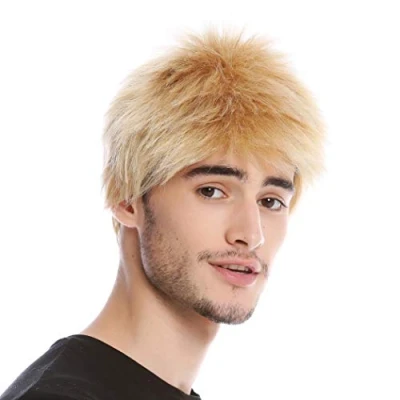 Abbildung von WIG ME UP WL 3045 24B Perücke Männer Herrenperücke kurz Bürstenschnitt Blond