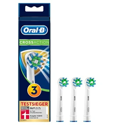 Abbildung von Braun Oral B 4210201207108 CrossAction Aufsteckbürsten Mit Bakterienschutz, Verhindert Bakterielles Wachstum Auf Den Borsten, 3 Stück