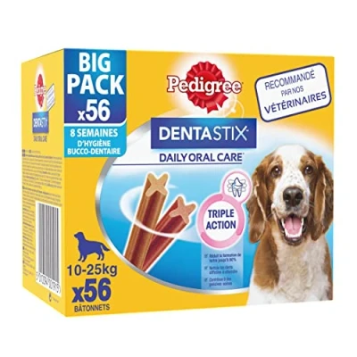 Abbildung von Pedigree Dentastix Medium Multipack 56 Pack Hundesnacks 1,44 g...