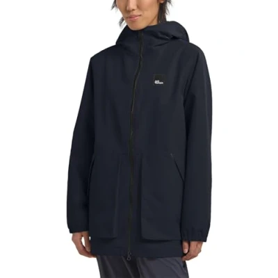 Abbildung von Jack Wolfskin Terraview Hardshelljacke, Damen, Größe: XS, Dark navy