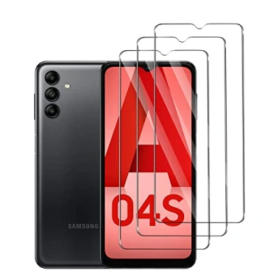Abbildung von Yunleqin Schutzfolie für Samsung Galaxy A04S[3 Stück] Anti Reflex MATT Entspiegelnd, Hoher Härtegrad, Schutz vor Kratzer/Folie, Displayschutz, Displayschutzfolie,