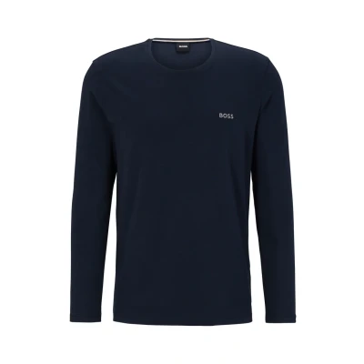 Abbildung von BOSS MIX Match Nachtwäsche Shirt, Herren, Größe: Small, Dark blue