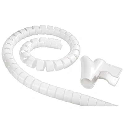 Abbildung von Hama Kabelspirale 1,5m 30mm Spiralschlauch Weiß Computer Kabel, Kein, (150 cm), Kabel Schlauch Kanal Kabelbündel für TV Beamer PC Audio HiFi