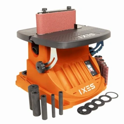 Abbildung von Scheppach Spindelschleifmaschine IXES IX BSO600 Oszillierender Spindelschleifer Bandschleifer, max. 2000 U/min