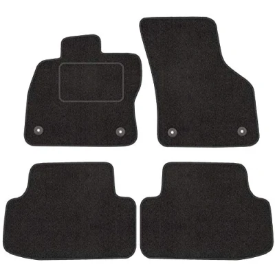 Abbildung von Fußmatten mit Clips 4er Set für VW Golf 7 VII 2012 2019 Velours Automatten