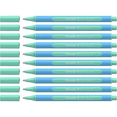 Abbildung von Schneider 152224 Slider Edge Pastell XB Kugelschreiber (Dreikant Stifte mit Strichbreite XB) 10 Stück mint