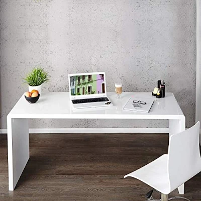 Abbildung von cagü Schreibtisch SOHO Weiß Hochglanz 120cm x 60cm