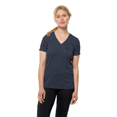 Abbildung von Jack Wolfskin Crosstrail T Tshirt basic, Damen, Größe: Medium, Night blue